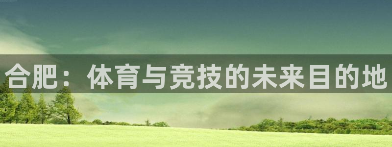 JJB竞技宝官网下载开户：合肥：体育与竞技的未来目的地